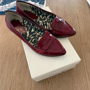 Anne Klein Red Patent Loafers